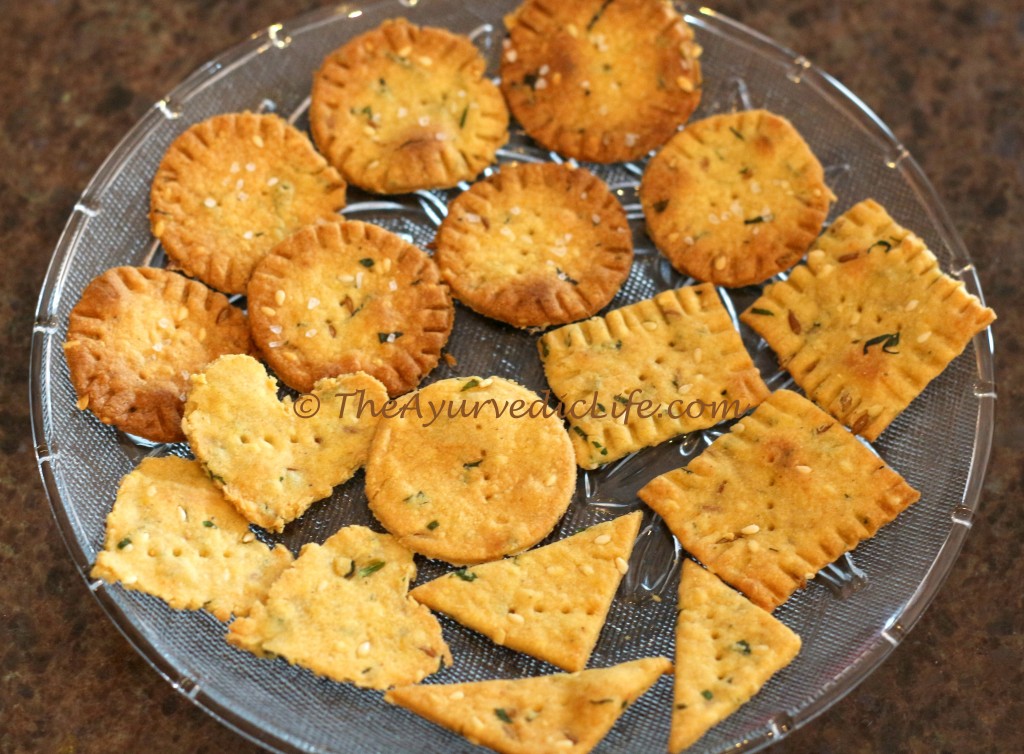 Wheat & Millet Savory Crackers . The Ayurvedic Life . Choose wisely and